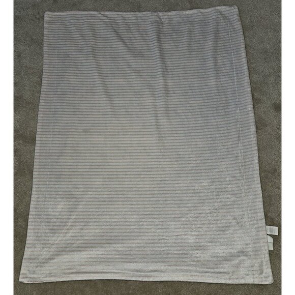 Lila & Jack Baby Blanket Blue Unicorn Cloud Pink White Stripes Reversible 30x38 - Picture 7 of 7